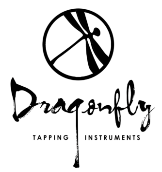 Dragonfly Tapping Instruments logo. Makers of fine, handmade, musical instruments designed for tapping/touchstyle